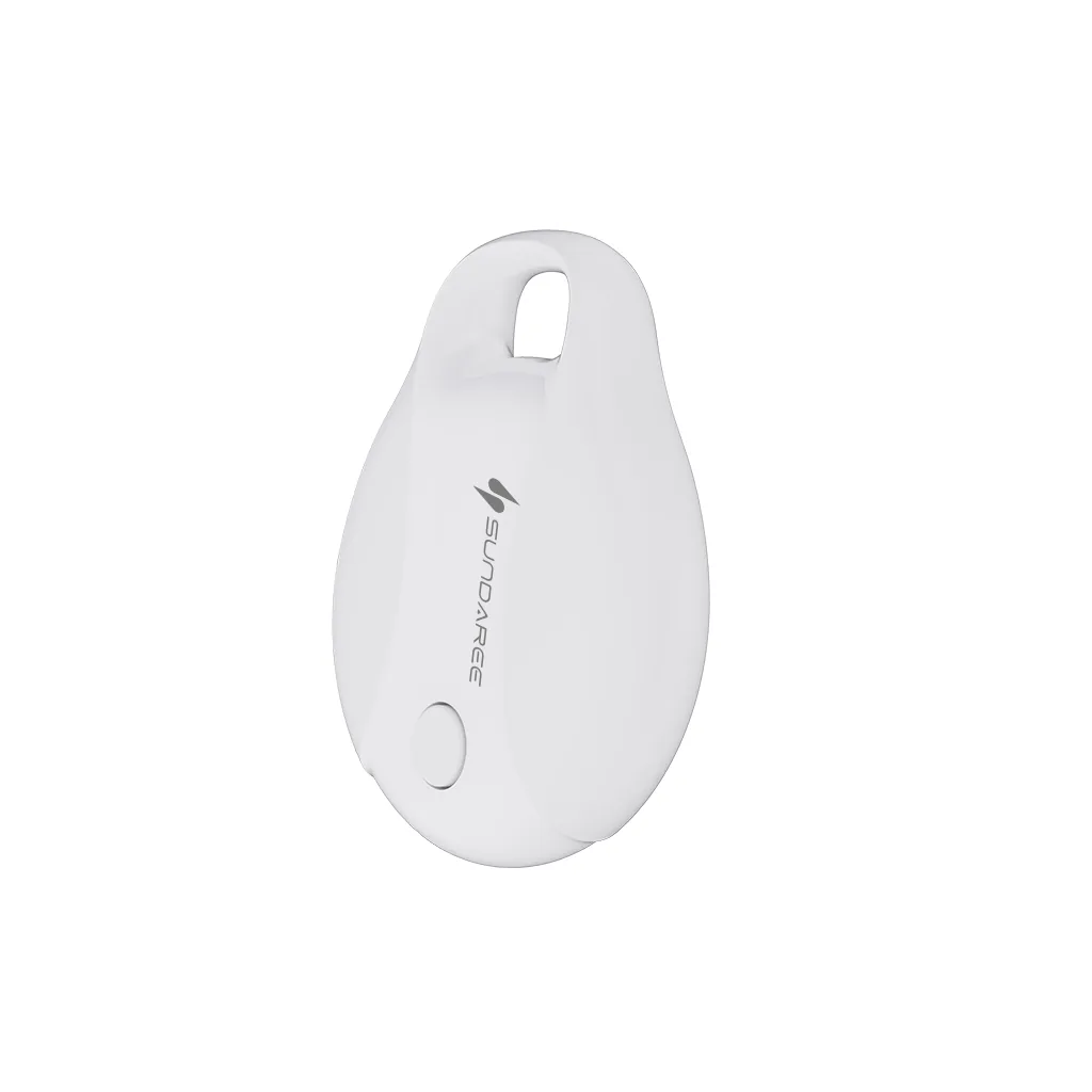 Flat round dual system Bluetooth tracker