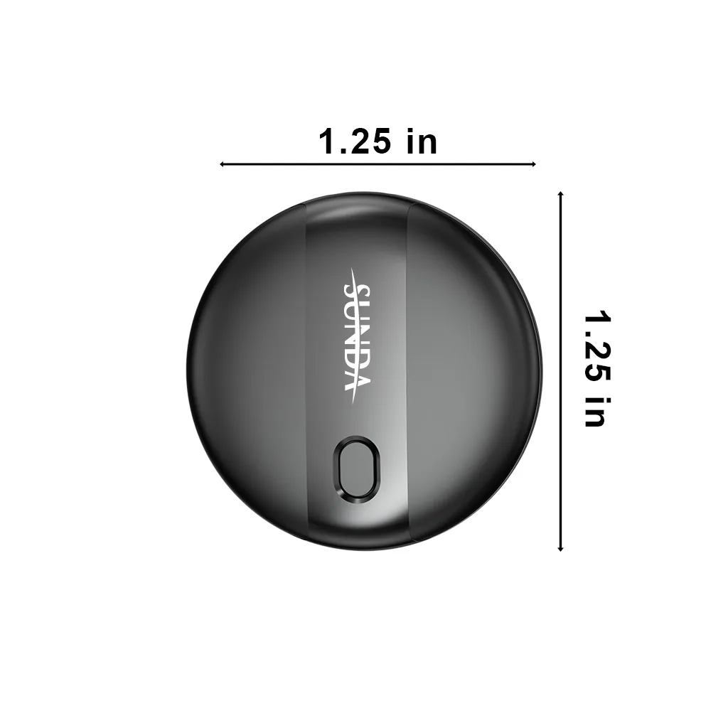 Low power tracker with the battery compartment open