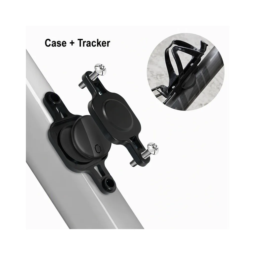 Magnetic case hiding a tracker inside a vehicle