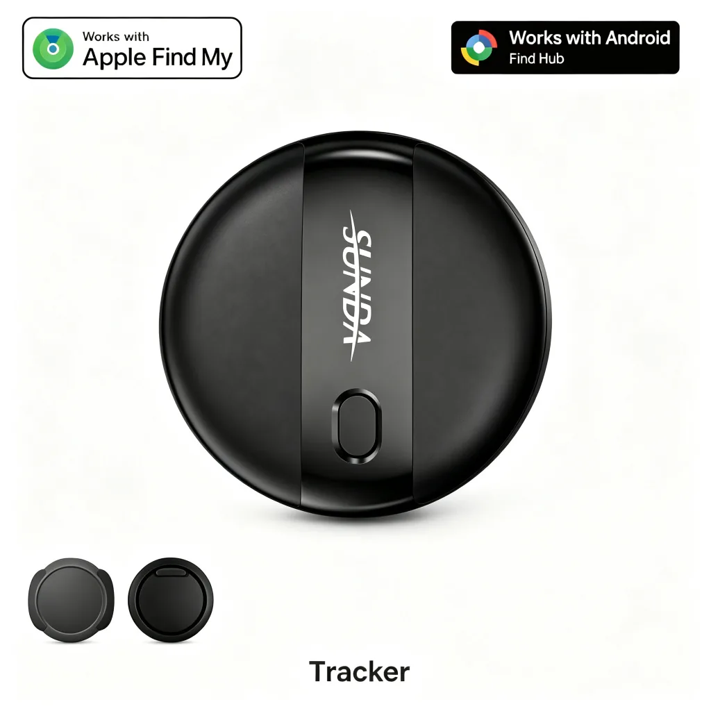 Tracker kit with magnetic case and mounting bracket