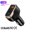 CC53-1A1C 83W car charger black gold color option