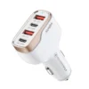 CC53-2A2C 4 port car charger white 2 USB-A 2 Type-C