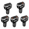 CC53 48W 4 port car charger 13W 17W 40W multi models