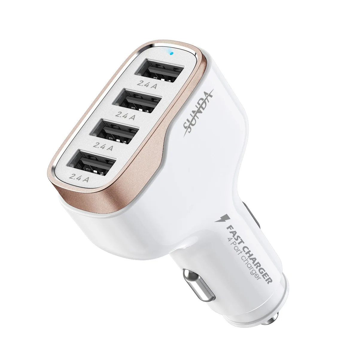 CC53-4A 48W 4 port car charger white