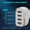 CC53-4A 48W automatic adjustment four USB ports