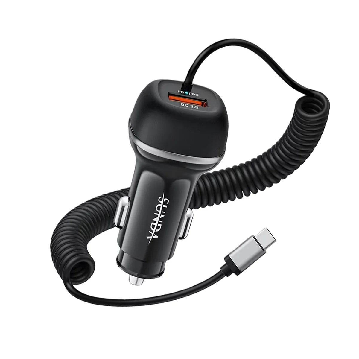 CC62 51W car charger PD 30W PPS 33W and QC 18W output