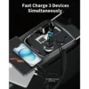 CC62 71W car charger PC fireproof housing in black