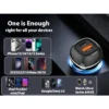 CC62 90W car charger aluminium alloy body and port detail