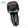 CC62 90W car charger charging two devices simultaneously