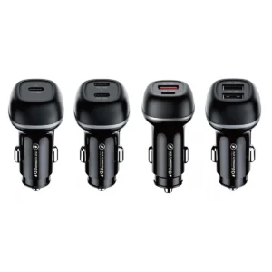 CC62 series car charger catalogue page, retractable cable models