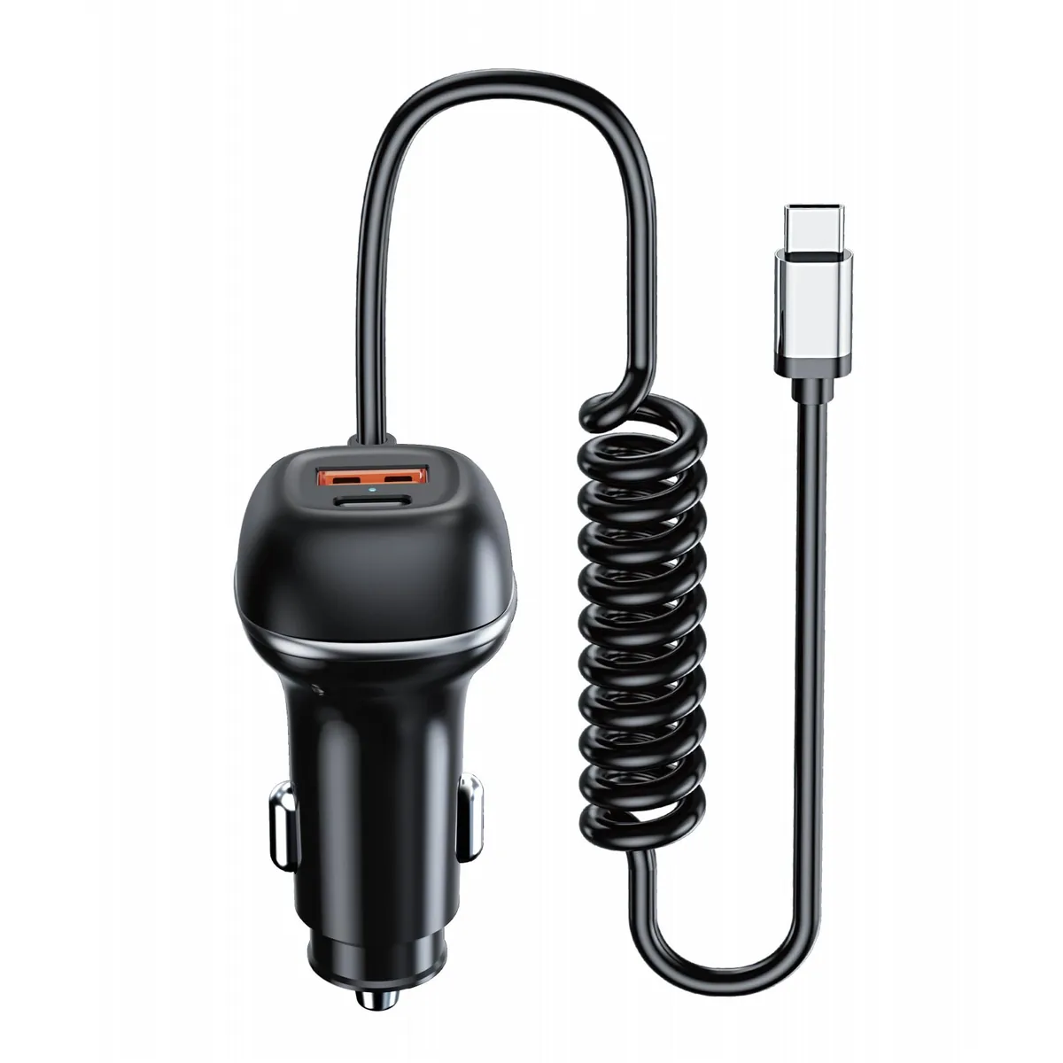 CC62 series car charger catalogue page, dual port PD models