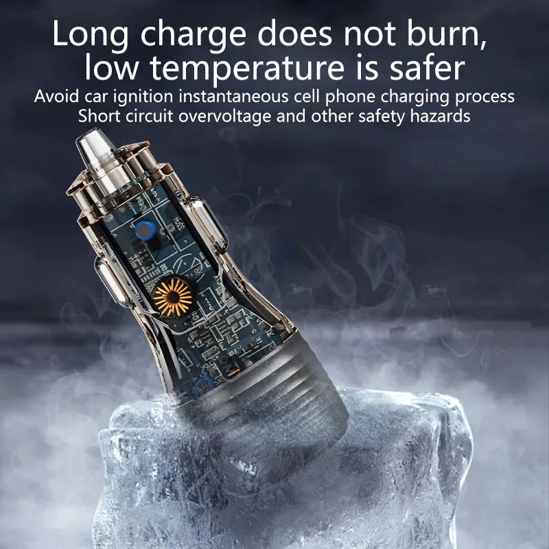 CC70 90W car charger low temperature housing, long charge does not burn