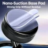 Nano-suction base pad peeled open, strong grip without leaving residue on the dashboard