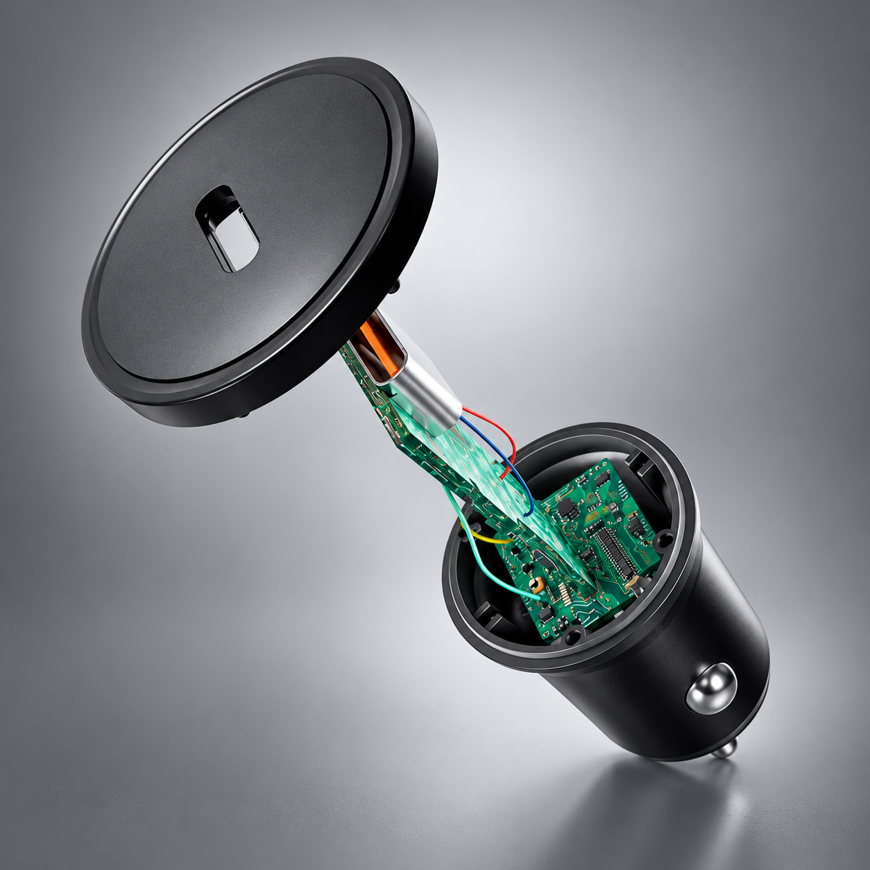 Internal circuit design of a USB-C PD car charger