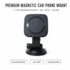 Premium magnetic car mount built with 17x N52 neodymium magnets, ABS metal and silicone