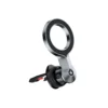 SUNDA zinc alloy magnetic car mount with silver ring head and black vent clip, studio view